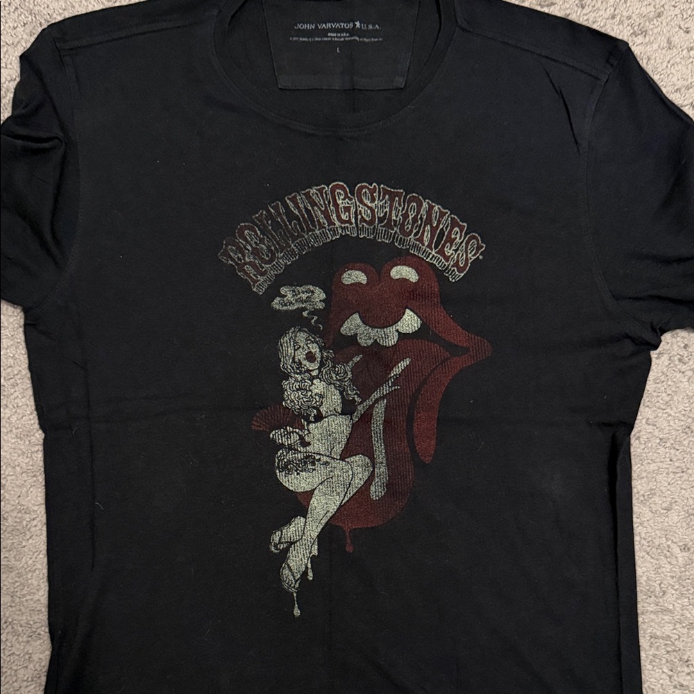 John Varvatos Rock Icons 2017 Rolling Stones Shirt - Size Large Rare Find